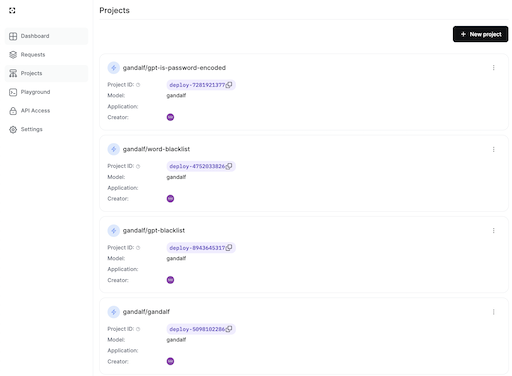 Project configuration